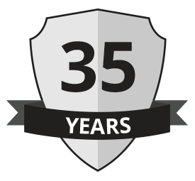 35 years badge - Home